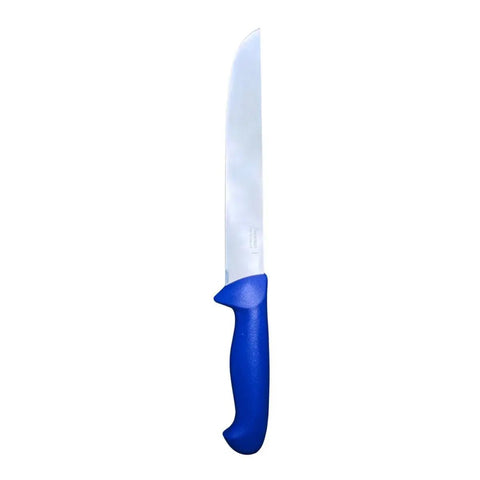 Diekensen 8"  Straight Slicing Knife Wide Blade Blue Handle AllYourBlades