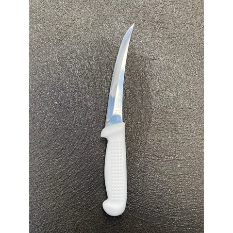 Diekensen Butchers 15cm 6'' Curved Skinning Boning Knife Set White Ridged Grip H AllYourBlades