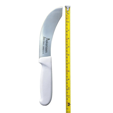 Diekensen Butchers 6'' 15cm Curved Skinning Knife White Handle AllYourBlades