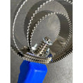 Diekensen Reversible Stainless Steel Curry Comb with Soft Touch Grip Blue AllYourBlades
