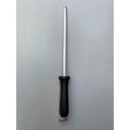 Stainless Steel Fine Cut Round Sharpening Steel- Black Handle AllYourBlades