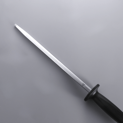 J.West 10"/25 cm Professional Butcher’s Combi Square Fine Cut & Polished Sharpening Steel JP12