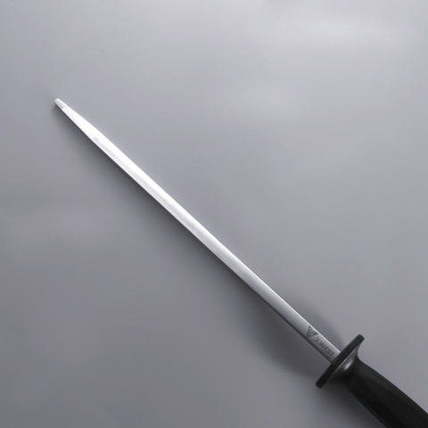 J.West 12"/30 cm Professional Butcher’s Combi Square Fine Cut & Polished Sharpening Steel JP12