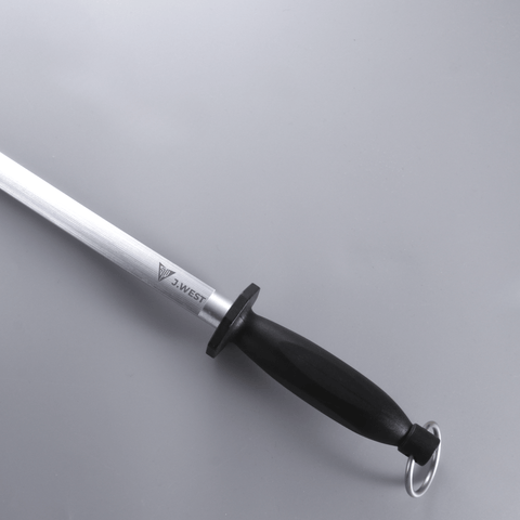 J.West 12"/30cm Professional Butcher's Sharpening Steel - Regular Cut Oval JP11