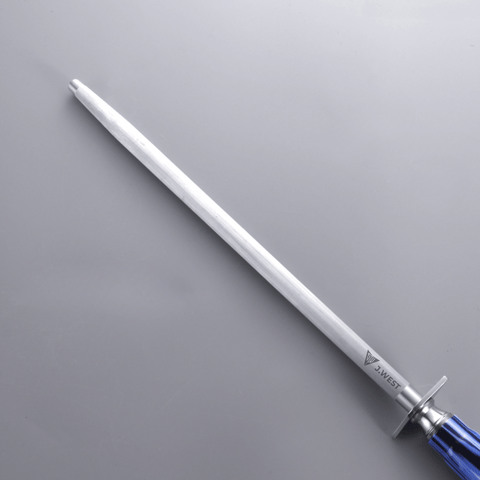 J.West 12"/30cm Professional Butcher's Sharpening Steel - Regular Cut Round JA15