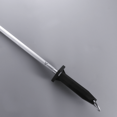 J.West 12"/30cm Professional Butcher's Sharpening Steel - Regular Cut Round JP13