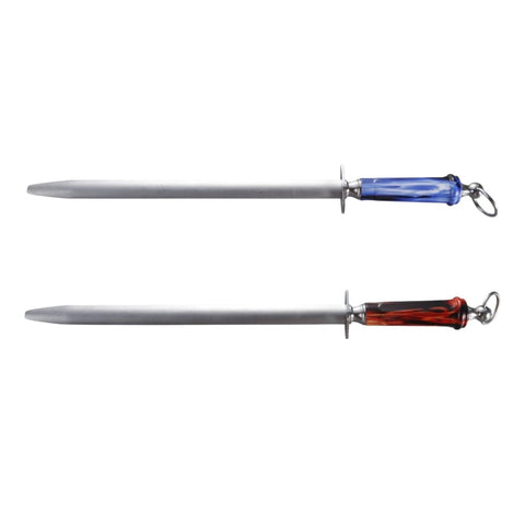 J.West 12"/30cm Professional Butcher’s Sharpening Steel - Super Fine Cut Oval JA15