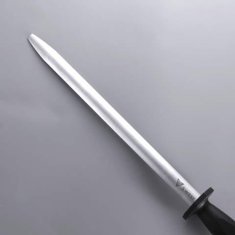 J.West 12"/30cm Professional Butcher’s Sharpening Steel - Super Fine Cut Oval JP11