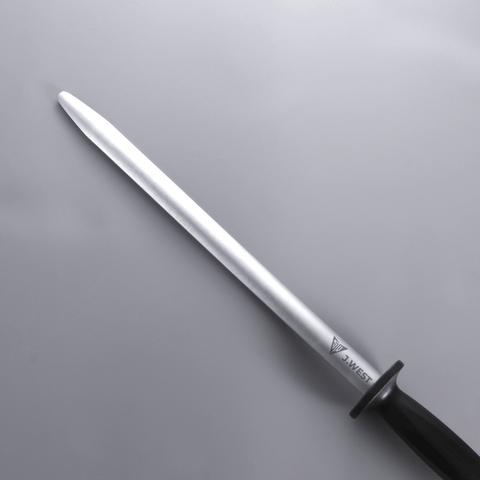 J.West 12"/30cm Professional Butcher’s Sharpening Steel - Super Fine Cut Oval JP12