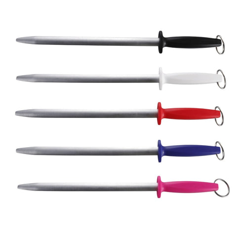 J.West 12"/30cm Professional Butcher’s Sharpening Steel - Super Fine Cut Oval JP12