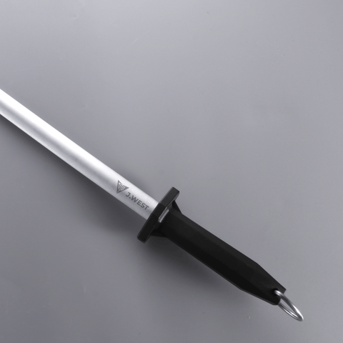 J.West 12"/30cm Professional Butcher’s Sharpening Steel - Super Fine Cut Oval JP13