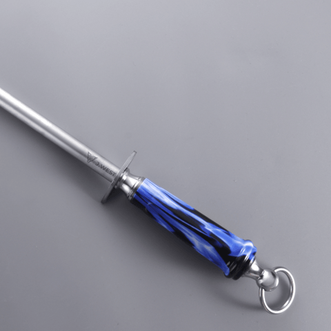 J.West 12"/30cm Professional Butcher’s Sharpening Steel - Super Fine Cut Round JA15