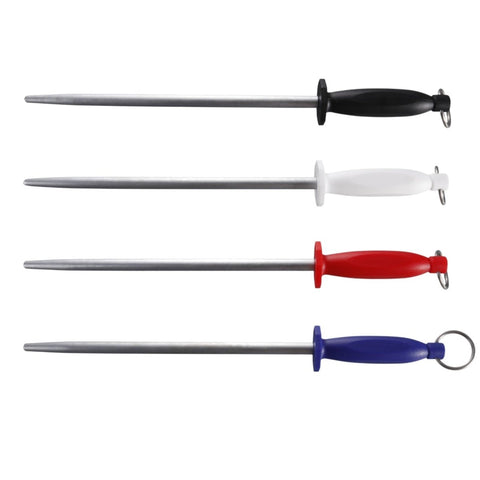 J.West 12"/30cm Professional Butcher’s Sharpening Steel - Super Fine Cut Round JP11