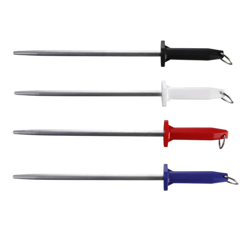 J.West 12"/30cm Professional Butcher's Sharpening Steel - Super Fine Cut Round JP13