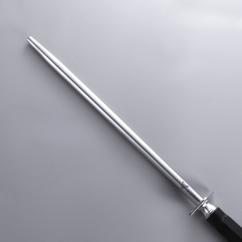 J.West 12"/30cm Professional Butcher's Steel Polished Honing Steel Round JA14