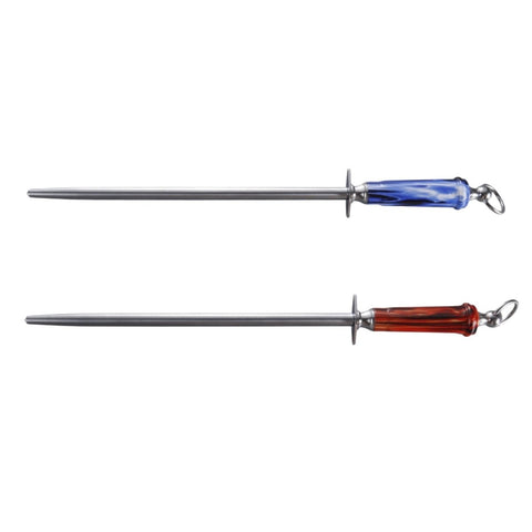 J.West 12"/30cm Professional Butcher's Steel Polished Honing Steel Round JA15