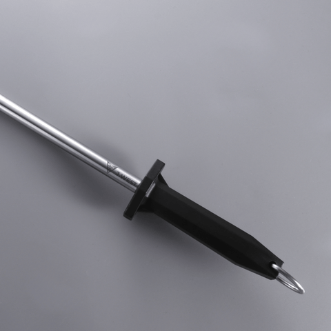 J.West 12"/30cm Professional Butcher's Steel Polished Honing Steel Round JP13