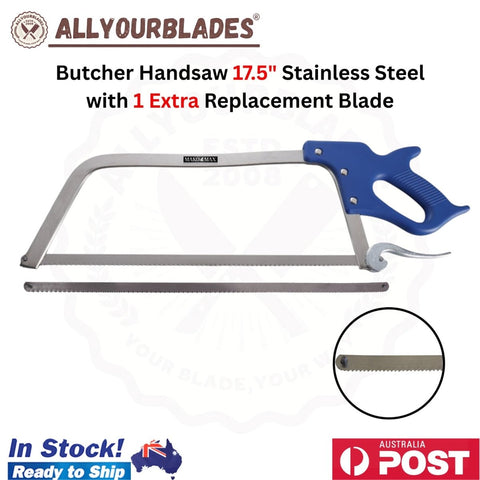 MAKO MAX 17.5" Butcher Handsaw Stainless Steel with 1 Extra Replacement Blade