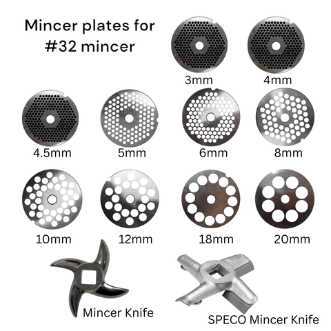 Mincer Plate Parts No.32 Sizes - 3,4,5,6,8,10,12,16,18 & 20mm Holes MP#32