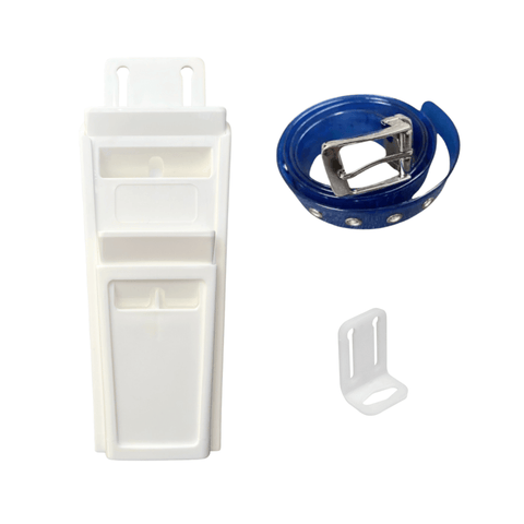 NEW BUTCHER KNIFE POUCH D-BONE QUAD 10" & BELT 140 CM FLEXIBLE CUT-TO-FIT BLUE