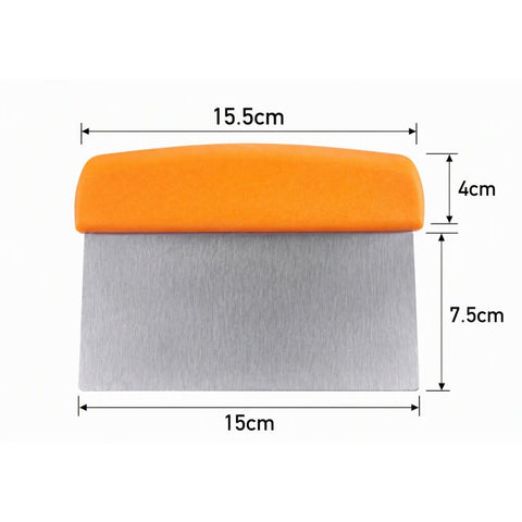 New Butchers Bench Cutting Board Dough Stainless Steel Block Scraper Heavy Duty