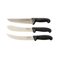a couple of knives sitting next to each other