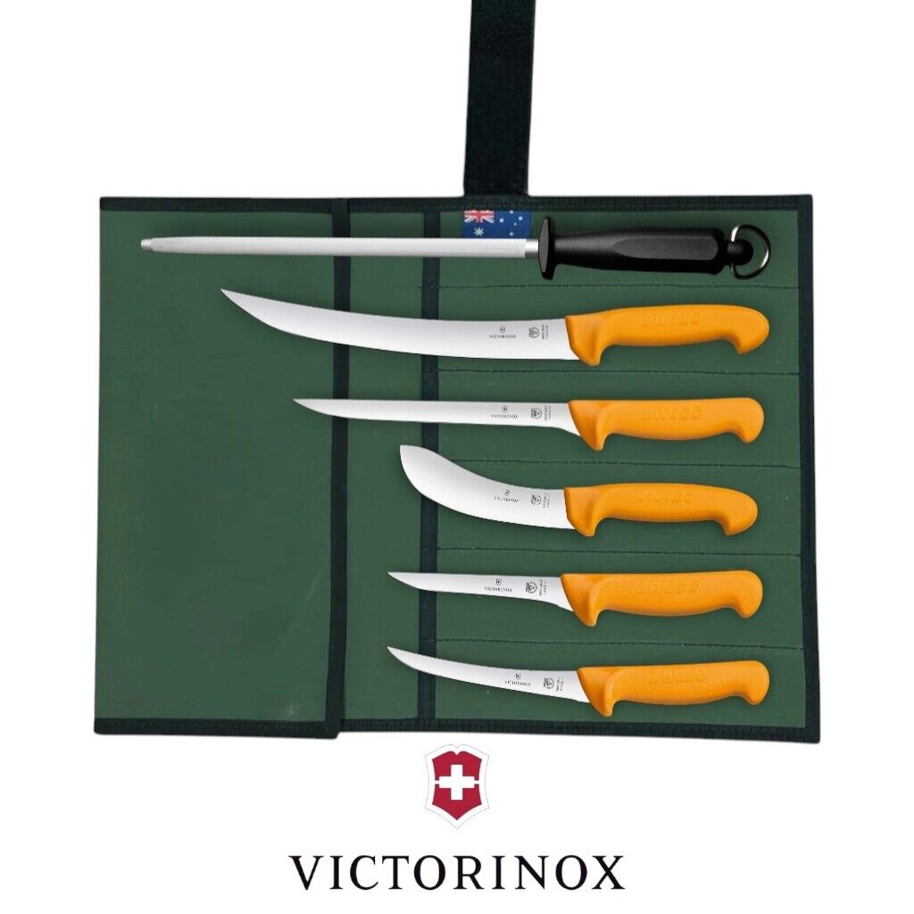 Swibo Victorinox 6PCS Butchers Knife Set Boning Skinning Slicing 12