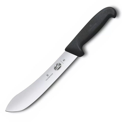 Victorinox 8" Slicing Knife Bullnose Wide 20cm Black Handle 5.7403.20