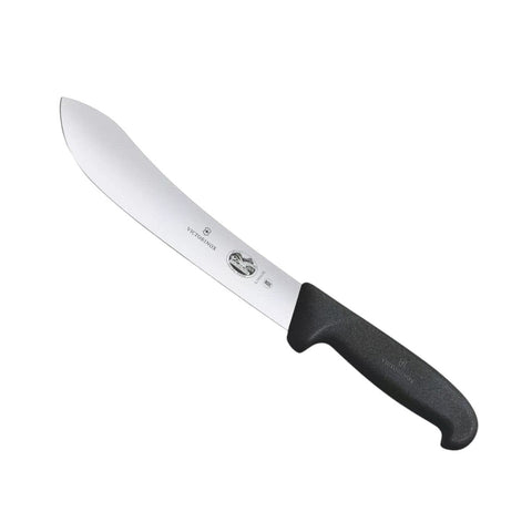 Victorinox 8" Slicing Knife Bullnose Wide 20cm Black Handle 5.7403.20