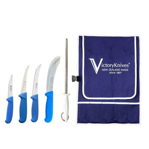Victory Knives 6PCS Wrap Set Skinning Boning Rabbiters Knife Cambrian Steel