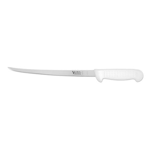 Victory Knives Butchers German Stainless Steel Narrow Filleting Knife 25cm White