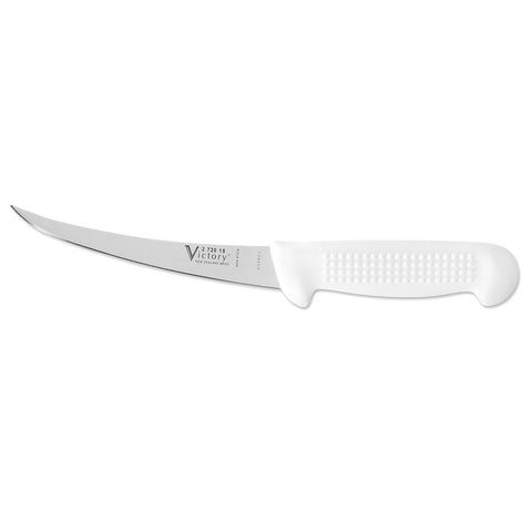 Victory Knives Narrow Curved 6" Boning Knife 15cm White Butchers, Chefs, Hunters