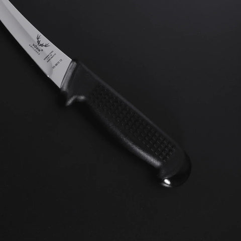 Vorn Antlorex 3PCS 5" Curved Stiff Hollow Ground Boning Knife Set – Professional Butcher Knives 13cm | German Stainless Steel | Black & White
