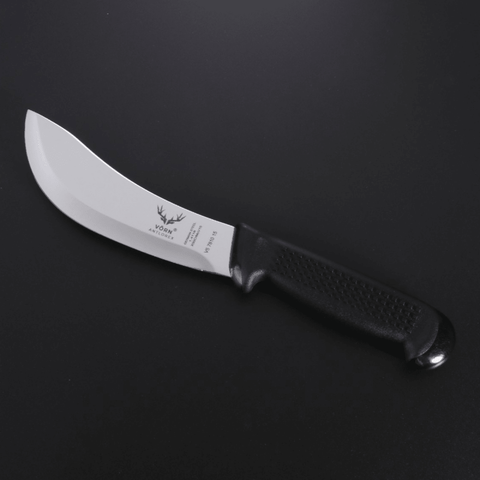 Vorn Antlorex 4PCS Farm German Steel Butcher Knife Set with 12" Sharpening Steel & Canvas Wrap