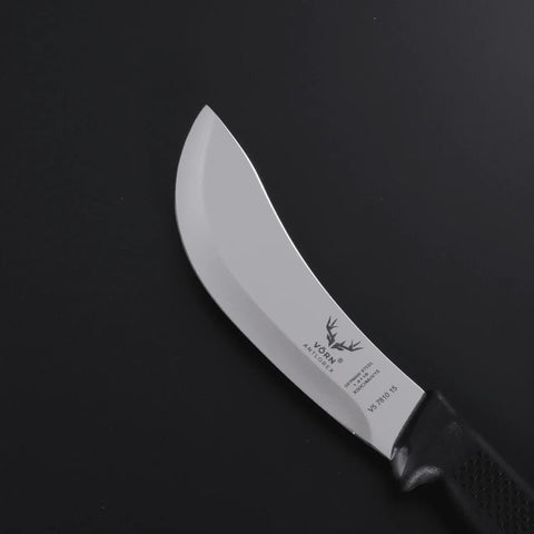 Vorn Antlorex 3-Pack 6" Curved Skinning Knife Set – German Stainless Steel Hollow Ground Butcher & Hunting Knives | White,Black,Blue, or Pink Handle