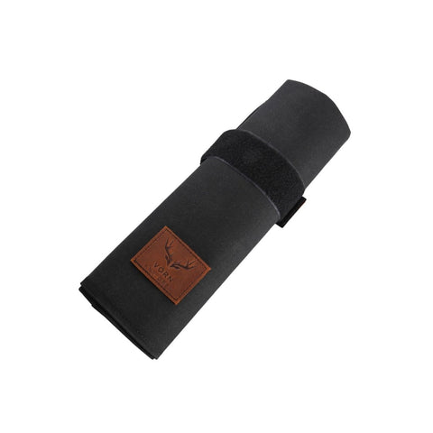 Vorn Antlorex Premium Canvas Knife Roll with Genuine Leather Logo – 4 & 6 Slot Options