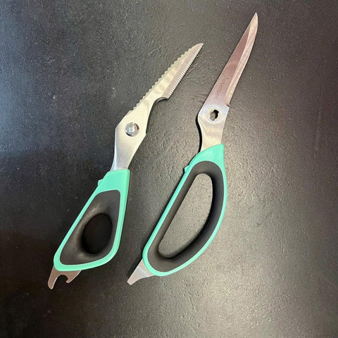 Professional Butcher Poultry Shears Stainless Steel Kitchen Poultry Scissors Green