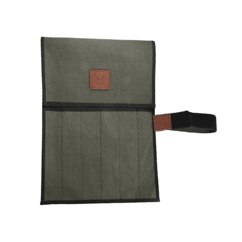 Zoro Forgas 6PCS All-Rounder Sportsmans Knife Set with 12" Sharpening Steel & Canvas Wrap